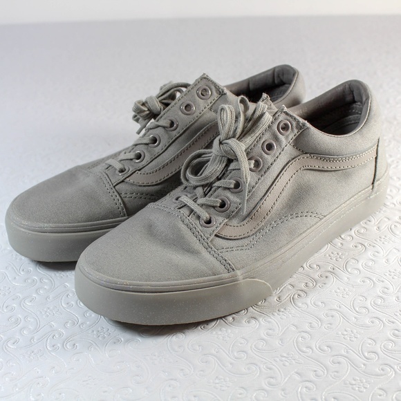 grey vans with grey sole